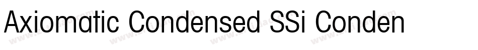 Axiomatic Condensed SSi Condensed字体转换